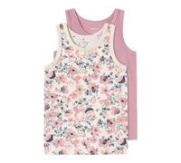 NAME IT Mädchen Nmftank Top 2p Nostalgia Flower Noos, Nostalgia Rose, 98