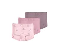 Boxershorts NAME IT "NMFTIGHTS 3P BARELY PINK BOW NOOS", Mädchen, Gr. 98, 3 Stk., pink (barely pink), Jersey, Obermaterial: 95% Baumwolle, 5% Elasthan, unifarben, normal, Unterhosen (48195821-98) bare