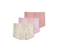 Panty NAME IT "NMFTIGHTS 3P FLOWER NOOS", Mädchen, Gr. 110, 3 Stk., rosa (turtledove pack:w, pale lila, mellow rose), Jersey, Obermaterial: 95% Baumwolle, 5% Elasthan, unifarben, Unterhosen Panty (434