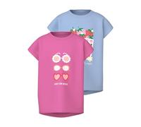 NAME IT Mädchen Nmfvigea 2P Capsl Top, Strawberry Moon, 110 (2er Pack)