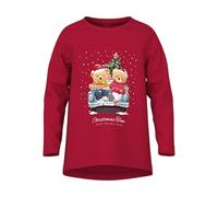 NAME IT Mädchen Nmfvosmas Ls Loose Top, Jester Red, 92