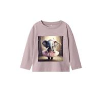 NAME IT Mädchen Nmfvotea Ls Nreg Top, Burnished Lilac, 110