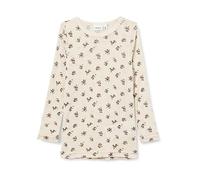 NAME IT Mädchen NMFWANG Wool Rib LS TOP AOP XXIII Langarmshirt, Moonbeam, 92