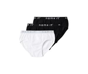 Name it Mädchen Slip 3er Pack NKFBRIEFS 3P BLACK black 110-116