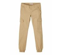 NAME IT Mädchen Twill-Hose lang aus Bio-Baumwolle Incense 140