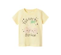 name it mini - Regular Fit T-Shirt - 98 / pastel yellow / 51% Bio-Baumwolle 49% Baumwolle