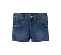 Name it mini Slim DNM Shorts 3398-Ic Tb - Kind, Mädchen, Sommer, Denim Shorts, Dark Blue Denim, 92, US 6 Jahre, Slim Fit