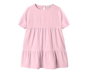 NAME IT Musselin-Kleid kurzarm 116 rosa