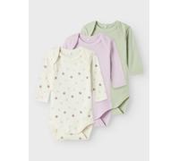 name it Langarmbody 3er Pack Jet Stream - Mädchen - Gr. Babymode (6 - 24 Monate)