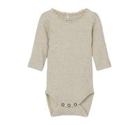 NAME IT Body langarm Rippqualität Spitze 62 beige