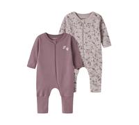 NAME IT - NBFNIGHTSUIT 2P ZIP FF VIOLETFLOWER NOOS Violet Ice - Gr. - 74