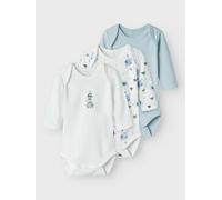 NAME IT - NBMBODY 3P LS BABY ELEPHANT NOOS baby blue - Gr. - 56