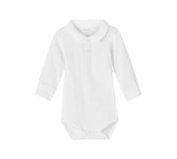 NAME IT Baby-Jungen NBMHOLGER LS Polo Body NOOS Langarmbody, Bright White, 74