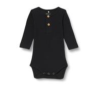 Langarmbody NAME IT "NBMKAB LS BODY NOOS", Mädchen, Gr. 56, N-Gr, schwarz, Feinripp, Obermaterial: 57% Baumwolle, 38% Modal, 5% Elasthan, unifarben, regular fit, Rundhals, Bodys (62479965-56) schwarz