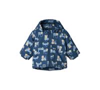 Outdoorjacke NAME IT "NBMMAX JACKET AOP" Gr. 80, blau (dark denim) Baby Jacken (32720204-80) dark denim