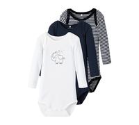 name it - Langarmbody NBNBODY 3er-Pack in dark sapphire Gr.50