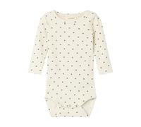 Langarmbody LIL' ATELIER "NBNLAGO KIM LS SLIM BODY LIL NOOS", Jungen, Gr. 74, N-Gr, beige (turtledove aop:ladybug), Jersey, Obermaterial: 57% Baumwolle, 38% Lyocell, 5% Elasthan, bedruckt, Rundhals, B