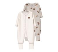 Name It Pumice Bear Pyjama 2 Einheiten 12 Monate Pumice Stone / Jet Stream
