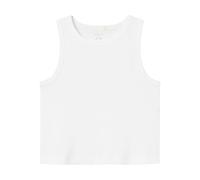 NAME IT Mädchen Nkfnakal Sl Crop Noos Tanktop, Bright White, 134-140 EU