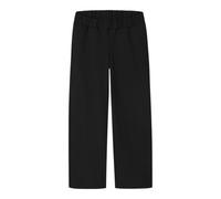 Schlupfhose NAME IT "NKFNALINNA WIDE PANT NOOS", Mädchen, Gr. 164, N-Gr, schwarz, Jersey, Obermaterial: 95% Polyester, 5% Elasthan, unifarben, weit lang, Hosen Schlupfhose, Materialmix, weiter Beinsch