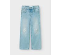 NAME IT - NKFROSE WIDE HW JEANS DESTR 1411-BE NOOS Light Blue Denim - Gr. - 146
