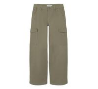 NAME IT Mädchen NKFROSE Wide Twill Cargo 8108-BA NOOS Cargohose, Deep Lichen Green, 140