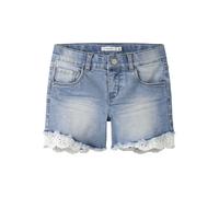 NAME IT Mädchen Nkfsalli Slim Dnm 5372-ha Noos Jeans-Shorts, Medium Blue Denim, 134 EU