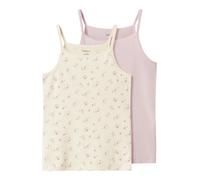 NAME IT - NKFSTRAP TOP 2P FLOWER NOOS Turtledove - Gr. - 164