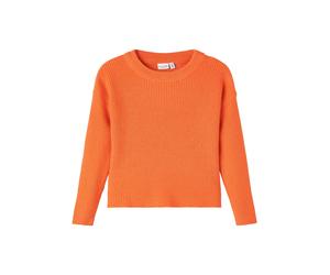 name it - NKFVAJSA LS SHORT KNIT T - Tigerlily - 158/164 / Tigerlily