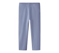 Caprileggings NAME IT "NKFVIVIAN CAPRI LEGGING FF NOOS", Mädchen, Gr. 152, N-Gr, lila impression, Jersey, Obermaterial: 95% Baumwolle, 5% Elasthan, unifarben, slim fit wadenlang, Hosen, aus elastische