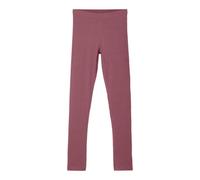 Leggings NAME IT "NKFVIVIAN LEGGING NOOS", Mädchen, Gr. 152, N-Gr, deco rose, Jersey, Obermaterial: 95% Baumwolle, 5% Elasthan, unifarben, normal lang, Hosen Leggings, Baumwollmischung, normal geschni