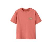 Kurzarmshirt NAME IT "NKMFANDEL SS NREG TOP NOOS", Jungen, Gr. 98, peach echo, Jersey, Obermaterial: 100% Baumwolle, unifarben, normal, Rundhals, Shirts, Baumwolle, mit Druck (89518038-98) peach echo