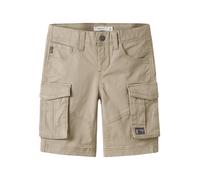 Cargobermudas NAME IT "NKMRYAN REG TWI L SHORTS 6776-BA NOOS", Jungen, Gr. 176, N-Gr, oxford tan (blank), Twill, Obermaterial: 98% Baumwolle, 2% Elasthan, modisch, regular fit, Hosen (71613414-176) ox