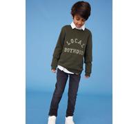 Name It "NKMSILAS XSLIM JEANS 2002-TX NOOS" slim fit, Denim, Abriebeffekte, angesetztes Bündchen (15869452-92) schwarz denim