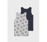 NAME IT - NKMTANK TOP 2P MELANGE FOOTBALL NOOS grey melange - Gr. - 86