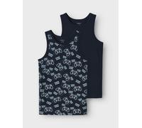 NAME IT - NKMTANK TOP 2P SAPPHIRE GAME NOOS dark sapphire - Gr. - 158/164