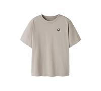 Kurzarmshirt NAME IT "NKMVIMO SS NREG TOP NOOS", Jungen, Gr. 146/152, pure cashmere, Jersey, Obermaterial: 60% Baumwolle, 40% Polyester, unifarben, normal, Rundhals, Shirts, Baumwollmischung, Jersey (