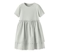 Name It Minikleid NMFHAVELLE SS DRESS, Mädchen, Rundhals kurz, Jersey, pale aqua, Gr. 116