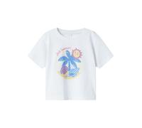 Name it Mädchen T-Shirt NMFJASSA S/S NREG TOP PB lucent white 98