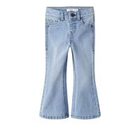 Bootcut-Jeans NAME IT "NMFPOLLY BOOTCUT JEANS 1061-DT TB", Mädchen, Gr. 104, N-Gr, light blau denim, Denim/Jeans, Obermaterial: 78% Baumwolle, 21% Polyester, 1% Elasthan, unifarben, skinny fit normal,