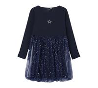 name it Langarmkleid Nmfrarana Dark Sapphire - Mädchen - Gr. 104