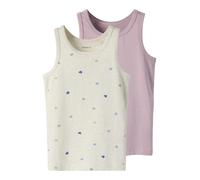 NAME IT - NMFTANK TOP 2P PEYOTE HEARTS NOOS peyote melange, 122/128
