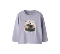 NAME IT - NMFVOTEA LS NREG TOP lavender gray - Gr. - 104