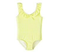 name it Girl's NMFZILINE Swimsuit Box Badeanzug, Lemon Tonic, 86/92