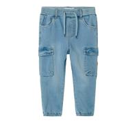 name it - Cargo-Jeans NMMBEN BAGGY R 9770-YT in medium blue denim Gr.122