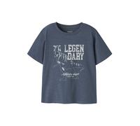 name it Shirt "Feath" in Dunkelblau - Größe 116 | Kinder Oberteile