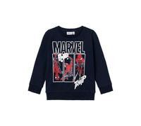 Sweatshirt NAME IT "NMMJESSIE SPIDERMAN SWEAT UNB NOOS MAR" Gr. 92, blau (dark sapphire) Jungen Sweatshirts (53252205-92) dark sapphire