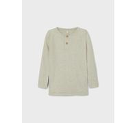 Name It Kinder Langarmshirt NMMKAB LS TOP NOOS Feinripp Rundhals Peyote Melange Gr. 104