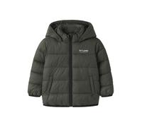 Steppjacke NAME IT "NMMMARBLE JACKET PB1", Jungen, Gr. 122, grün (deep depths), Steppware, Obermaterial: 100% Nylon, unifarben, normal, elastischer Bund, Jacken Steppjacke, Kunstfaser (28103919-122) d