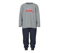 Name It Schlafanzug-Set Nmmnightset Grey Fire Truck Noos, grau melange Feuerwehr Größe 98/104